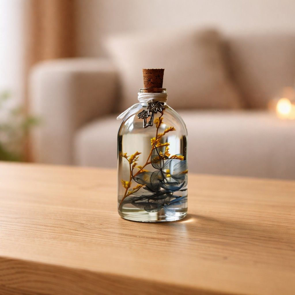 Close-up of A Golden Lining Preserved Flower Tabletop by myBageecha – warm golden preserved blooms.