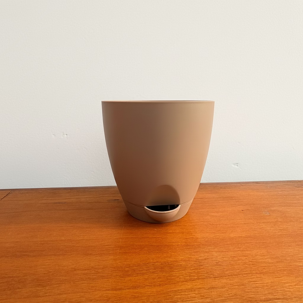 Aqua Self Watering Pot_5-inch_Brown-myBageecha