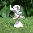 Miniature Baby Elephant Doing Ballet Dance Decor