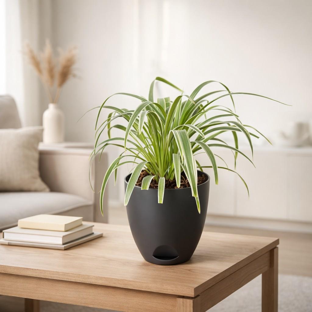 Chlorophytum Comosum Spider Plant – Indoor Air Purifying Hanging Foliage front view – myBageecha
