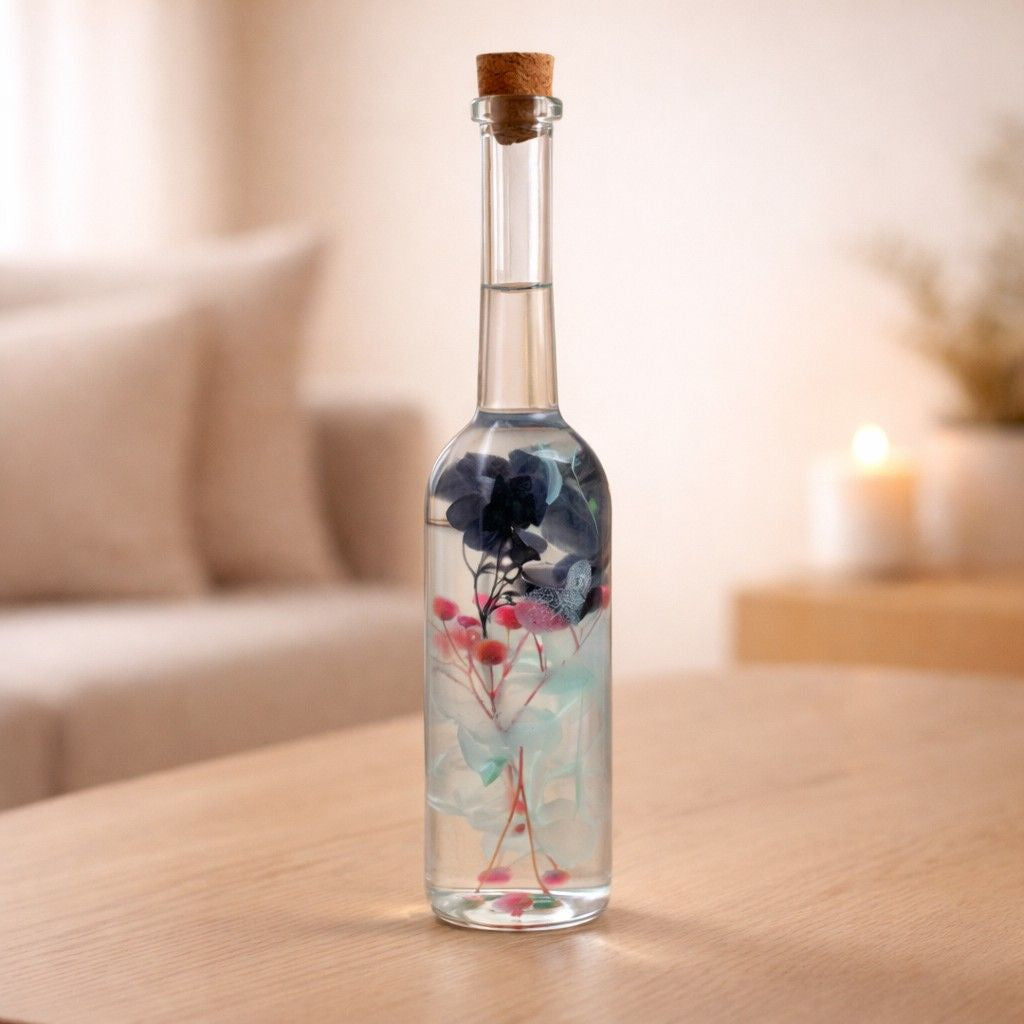 Close-up of Diablerie Stir Preserved Flower Tabletop by myBageecha – bold, dramatic preserved blooms.
