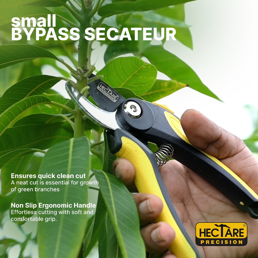 Hectare Precision Garden Pruning Secateur| Bypass Pruner | Plant Cutter for Home Garden| Ideal Cutting Capacity Upto 12mm