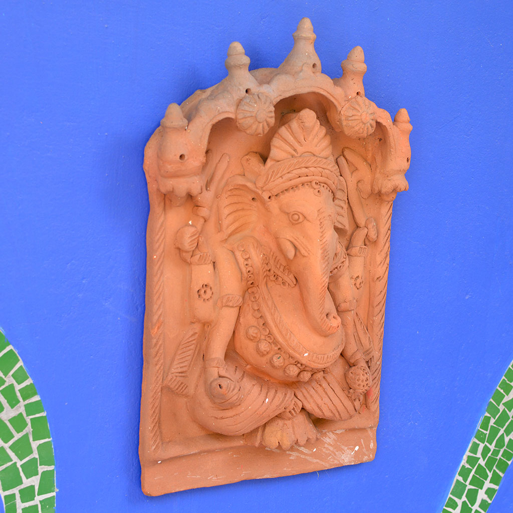 Decorative Terracotta Ganesh Wall Hanging Home Decor - myBageecha