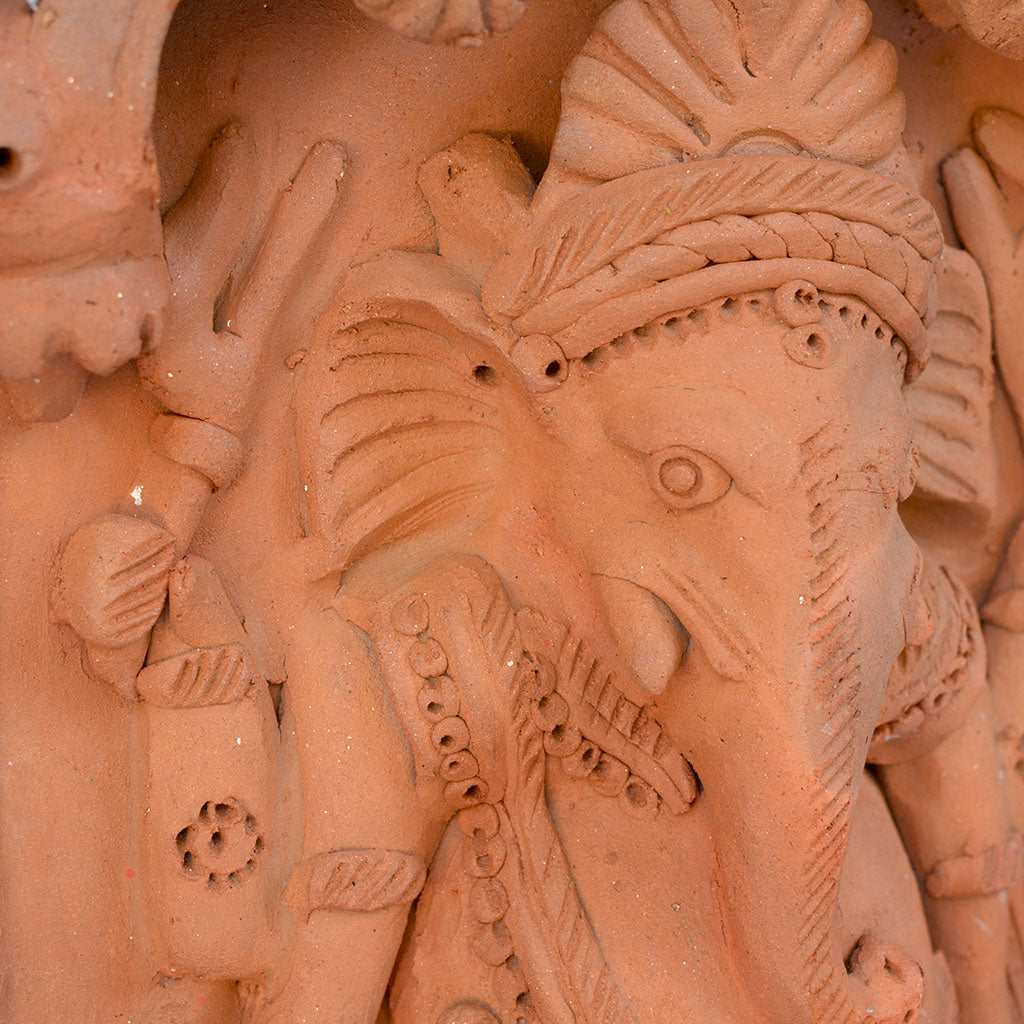 Decorative Terracotta Ganesh Wall Hanging Home Decor - myBageecha