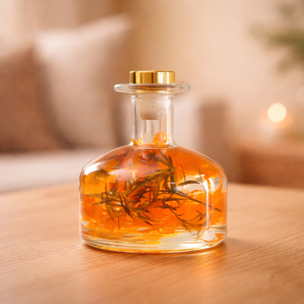 Close-up of Golden Poppy Preserved Flower Tabletop by myBageecha – sunny yellow preserved flowers.