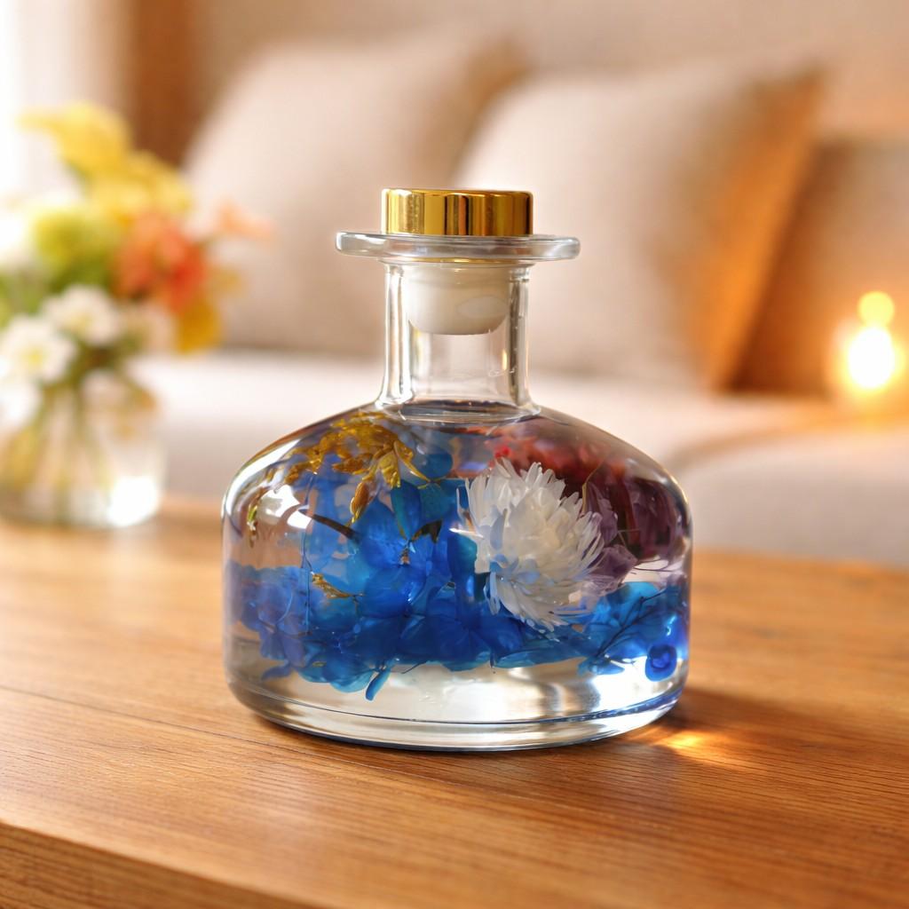 Close-up of Gurgling Creek Preserved Flower Tabletop by myBageecha – earthy green & woodland-inspired preserved arrangement.