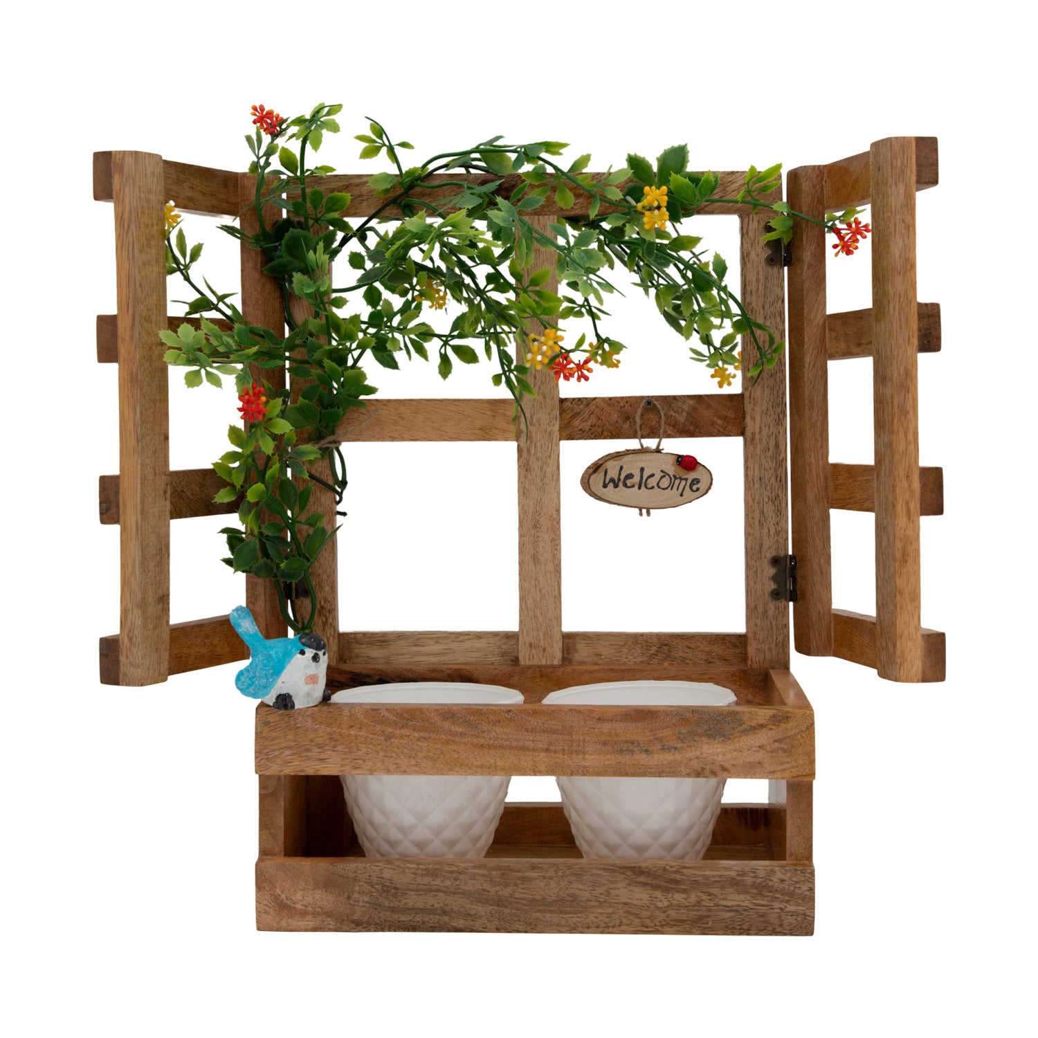 Hanging Window Wooden Planter