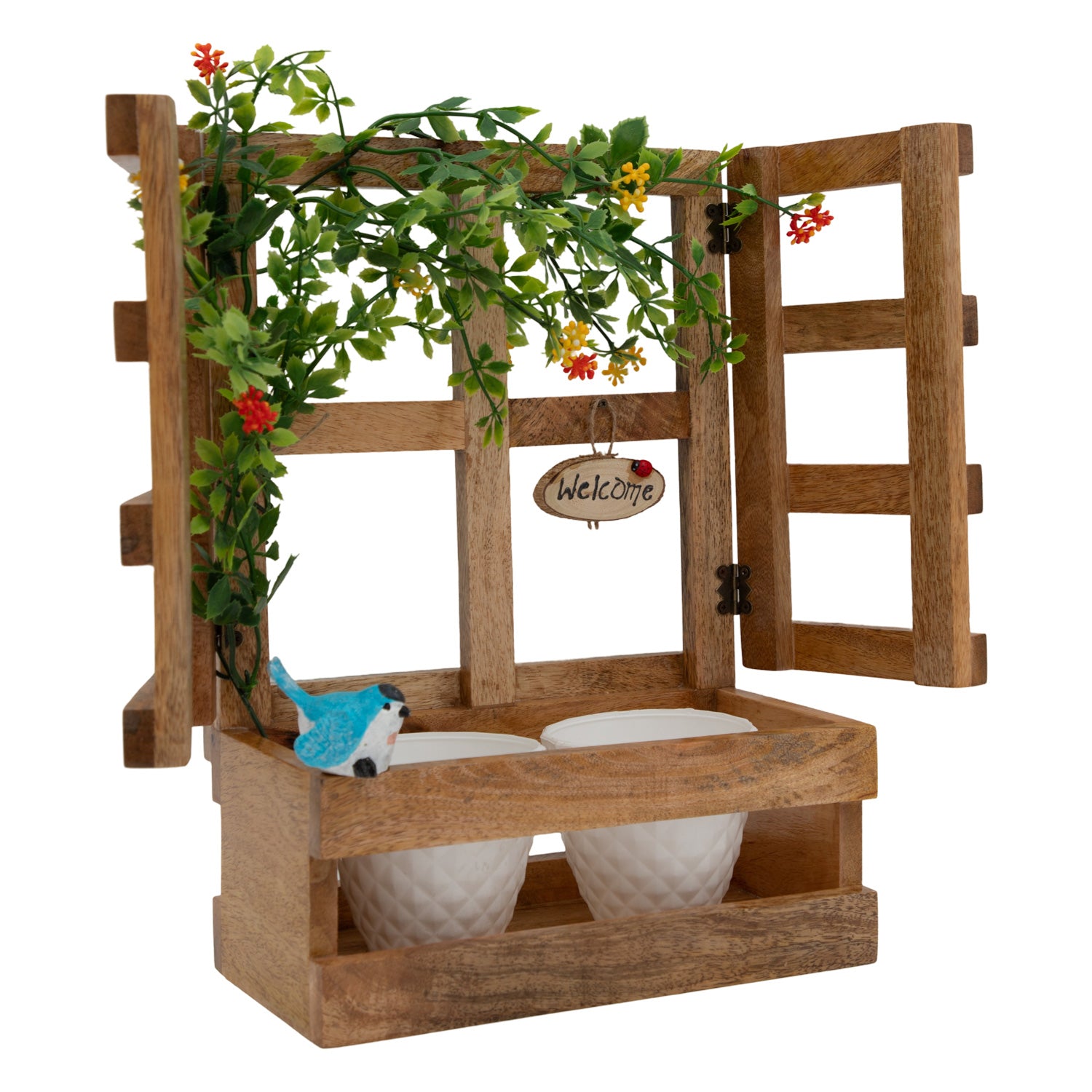 Hanging Window Wooden Planter