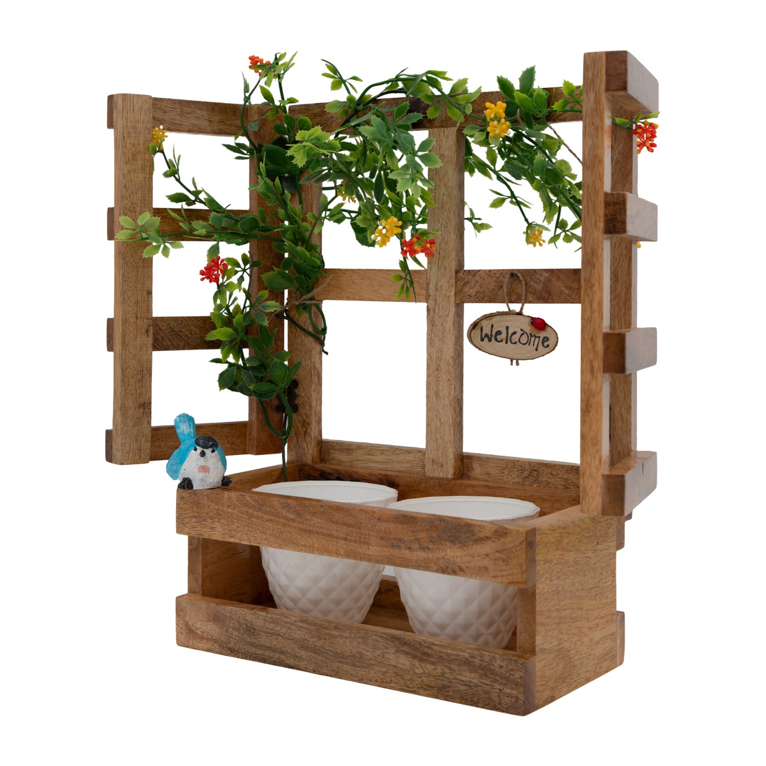 Hanging Window Wooden Planter