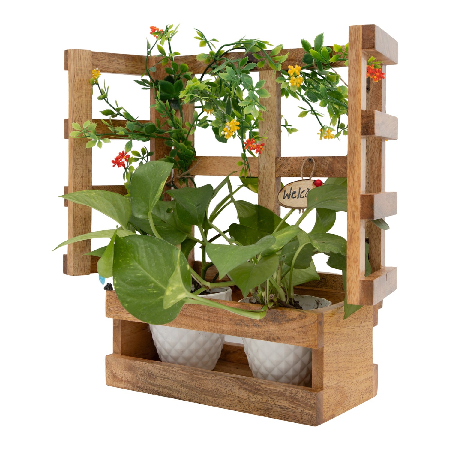 Hanging Window Wooden Planter