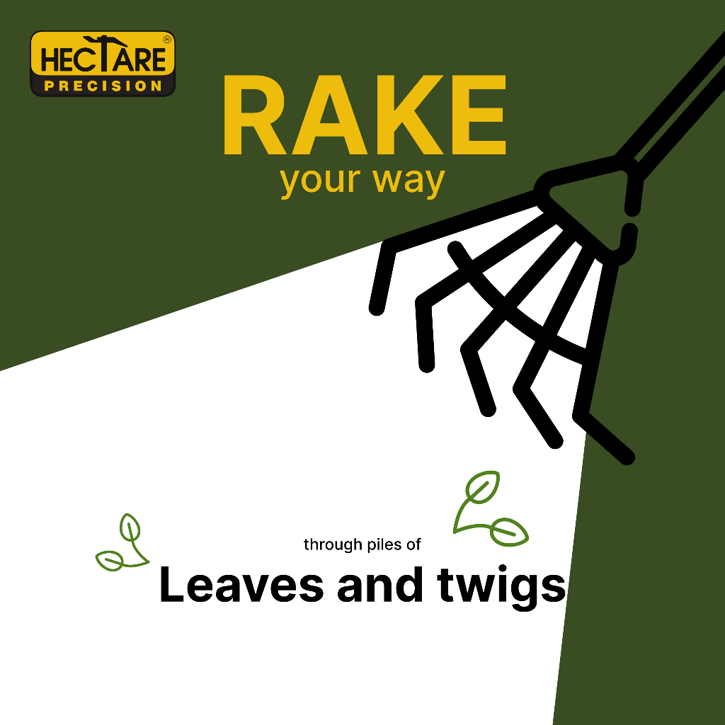 Hectare Precision Telescopic Metal Rake for leaf cleanup – Hectare Precision
