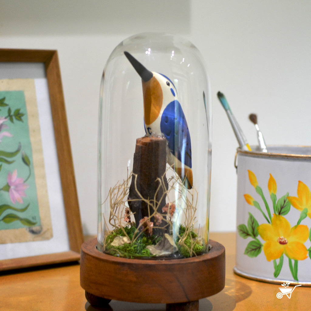 The Blue Watcher Artificial Plant Decor