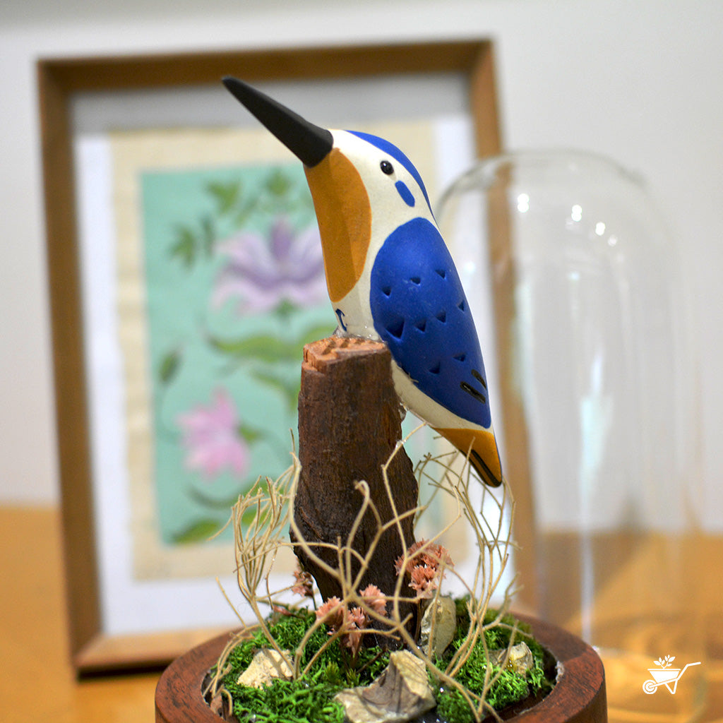 The Blue Watcher Artificial Plant Decor