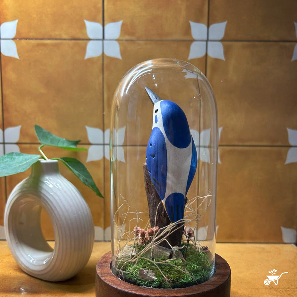 The Blue Watcher Artificial Plant Decor