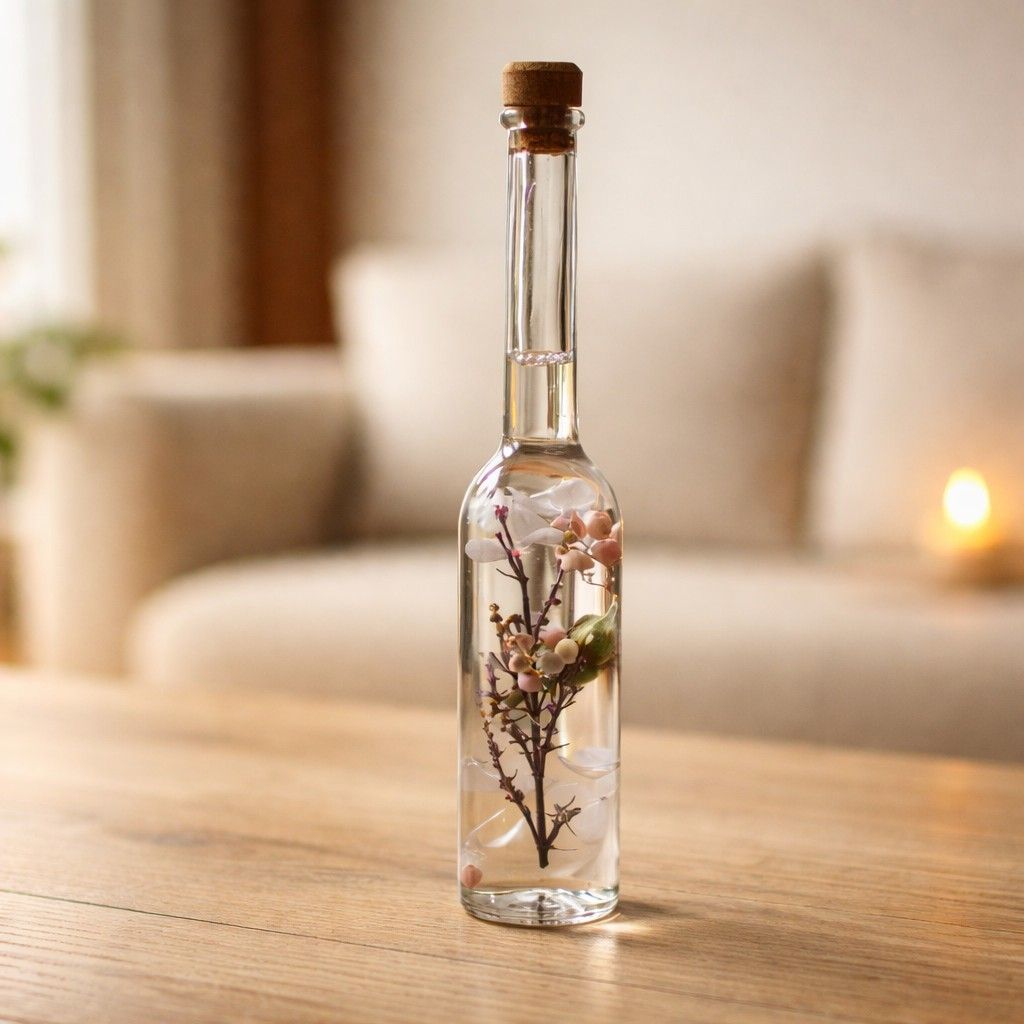 Close-up of Magical Hinterlands Preserved Flower Tabletop by myBageecha – woodland-inspired preserved elements.