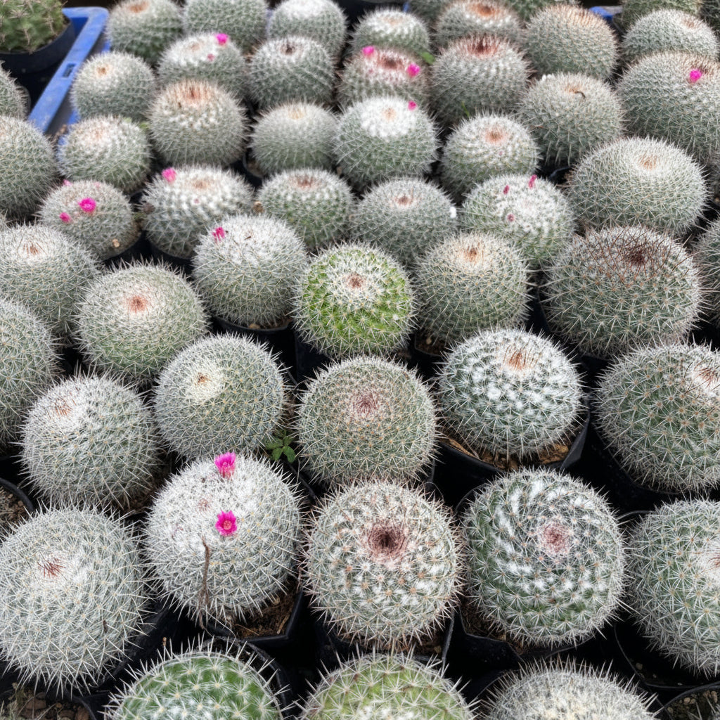 Cluster  of Mammillaria Parkinsonii Owl Eye -myBageecha