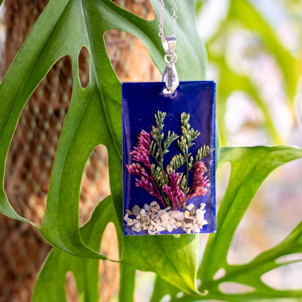 Morning Bloom Real Dried Flower Necklace