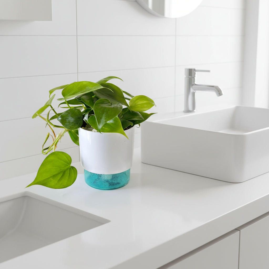 Philodendron Hederaceum Plant in self watering pot