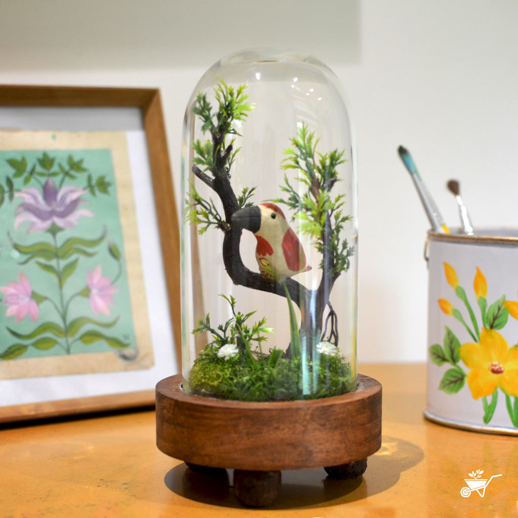 Perched Murmurs Artificial Plant Decor