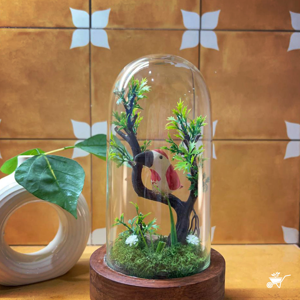 Perched Murmurs Artificial Plant Decor