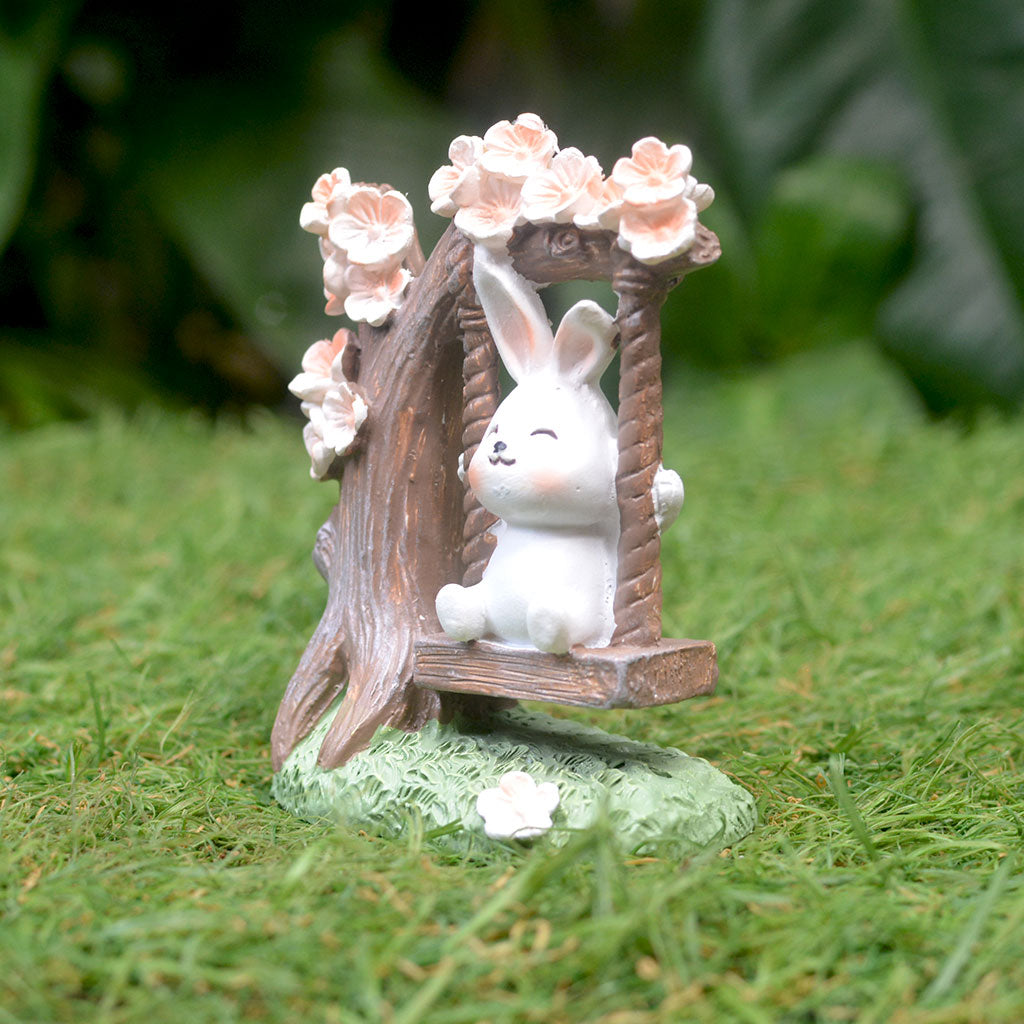 Miniature Rabbit on Swing Decor - myBageecha