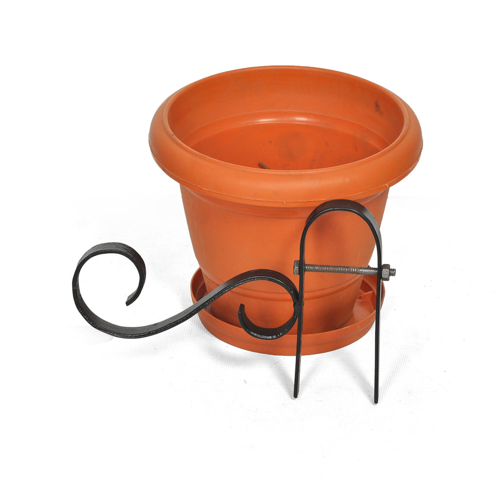 Single Arch Railing Hanging Hook with Pot