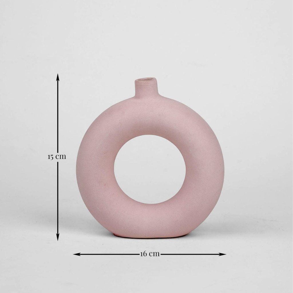 Donuts Vase Yellow/Pink