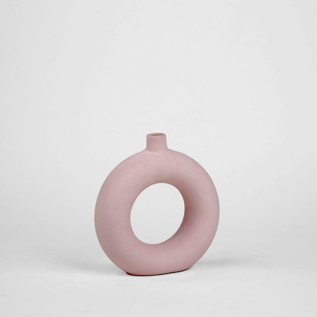 Donuts Vase Yellow/Pink