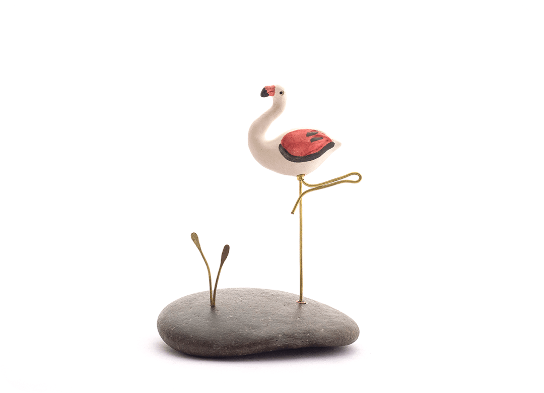 Pebble Decor - Flamingo (Resting) 1 - myBageecha