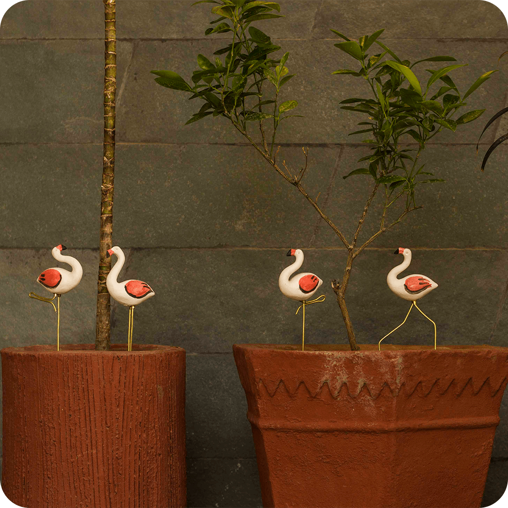 Plant Poker Flamingo - Garden Stick (Set of 3) - myBageecha