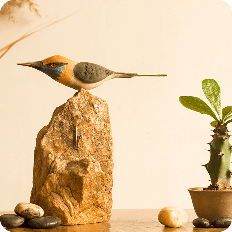 Exotic Bee Eater Stone Base Table Tops