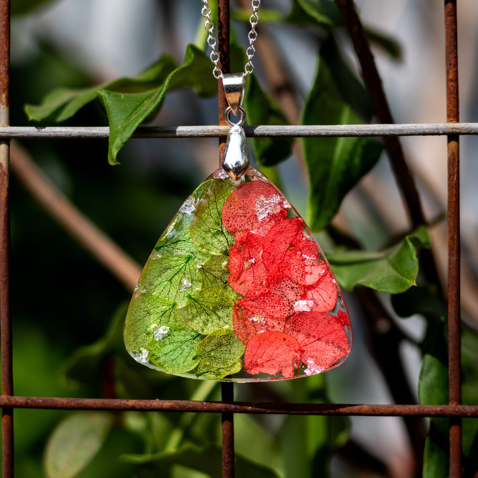 Floral Galaxy Real Dried Flower Necklace