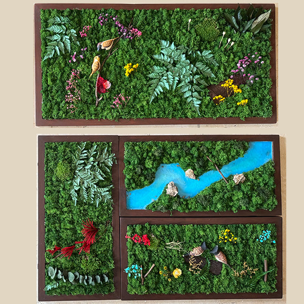 Preserved Moss Frames for Wall Décor