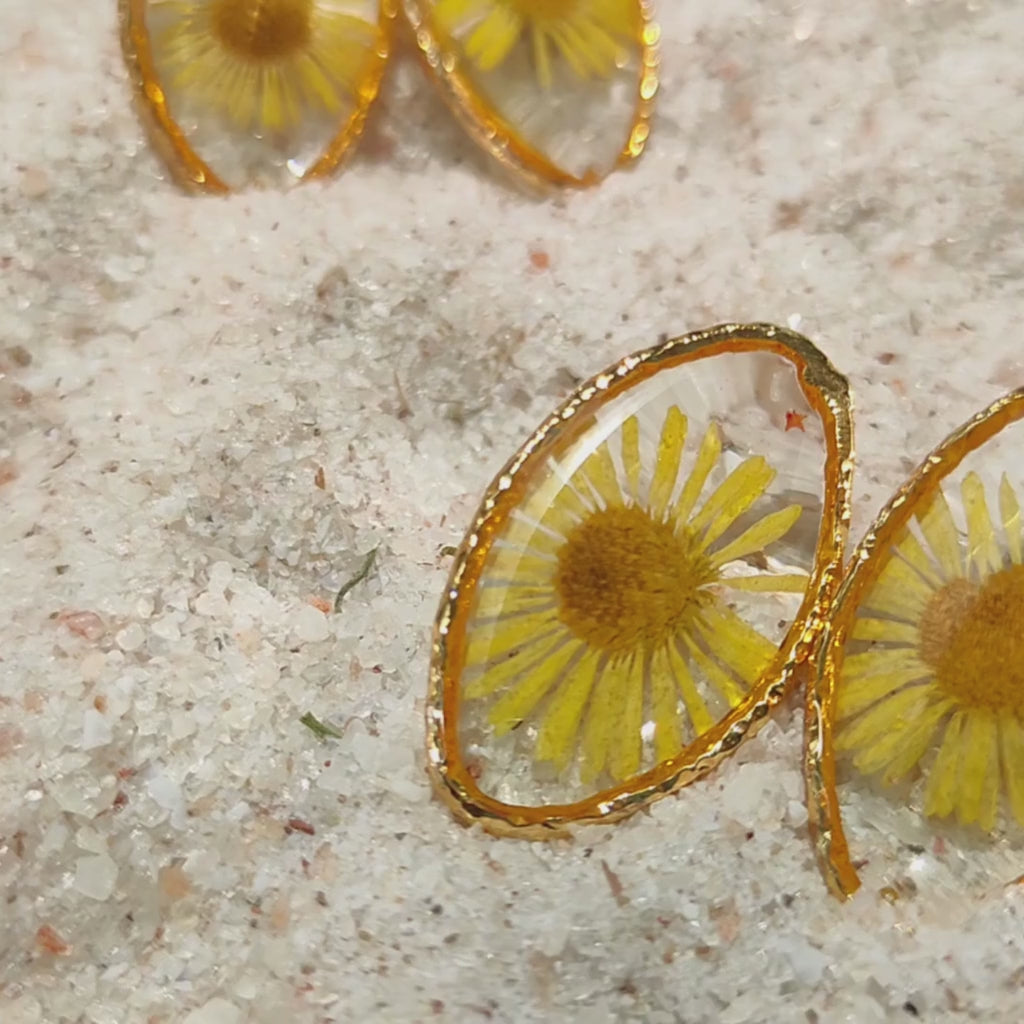 Dried flower jewelry, real flower earrings, resin earrings, resin jewe –  NThandmade Jewelry