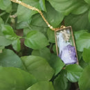 Seal the Purple Real Dried Flower Necklace