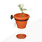 Wall Mounted Flower Pot Holder With Pot Garden Essentials myBageecha - myBageecha