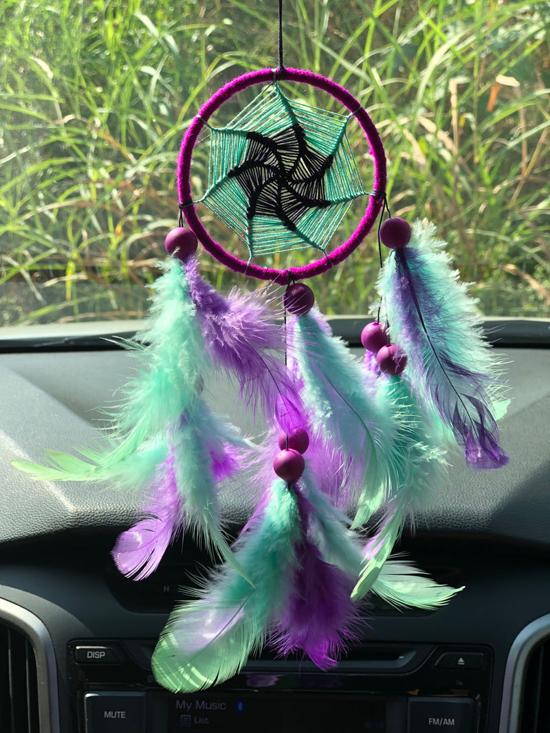 Purple Mandala Car Hanging