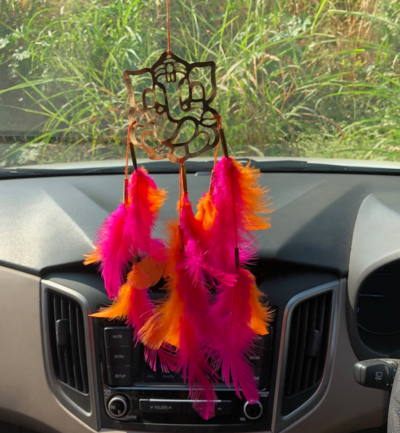 Festive Ganesh Car Hanging Dream Catcher