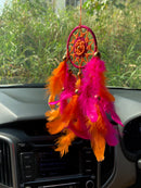 Orange Flower Car Hanging Dream Catcher