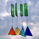 Upcycled Prism Stained Glass Suncatcher Hanging