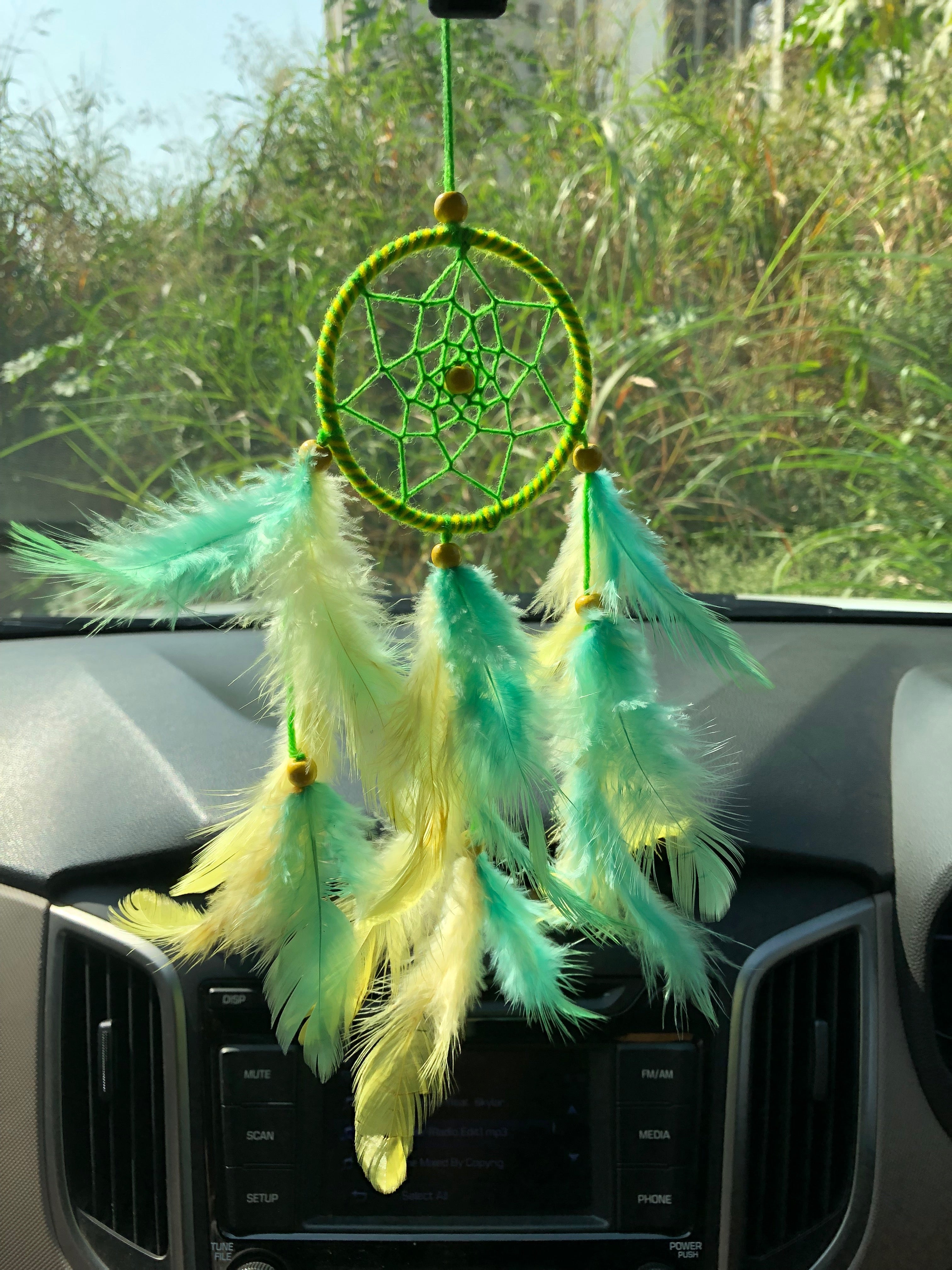 Multi Colour Pack of 3 Car Hanging Dream Catcher - myBageecha