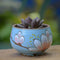 Blossoming in Blue Ceramic Pot