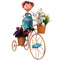Boy on Bicycle With 2 Pots