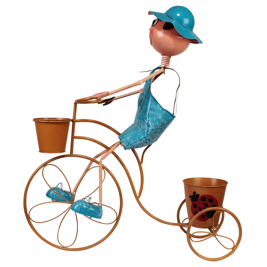 Boy on Bicycle With 2 Pots - myBageecha