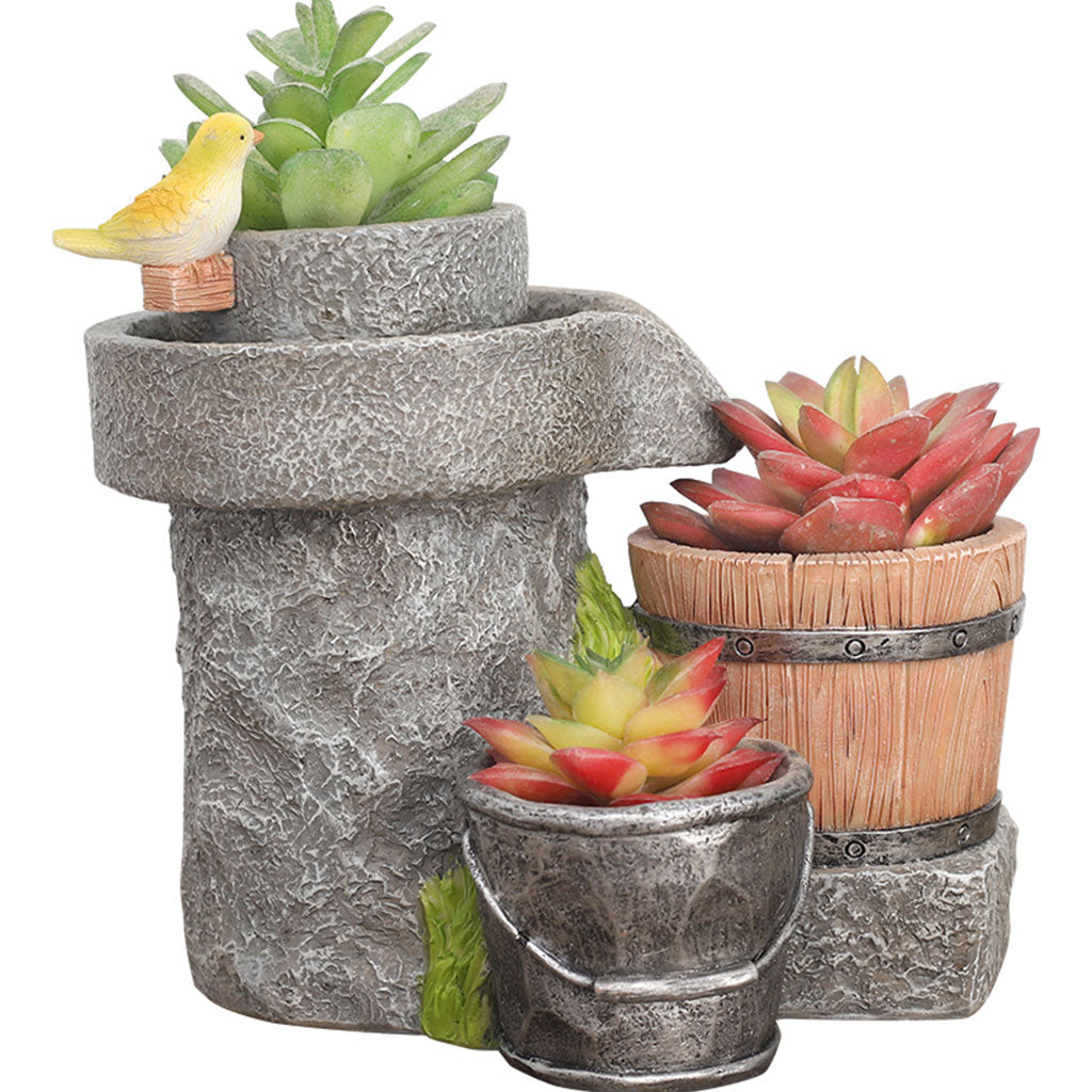 Chirpy Buckets Resin Succulent Pot - myBageecha