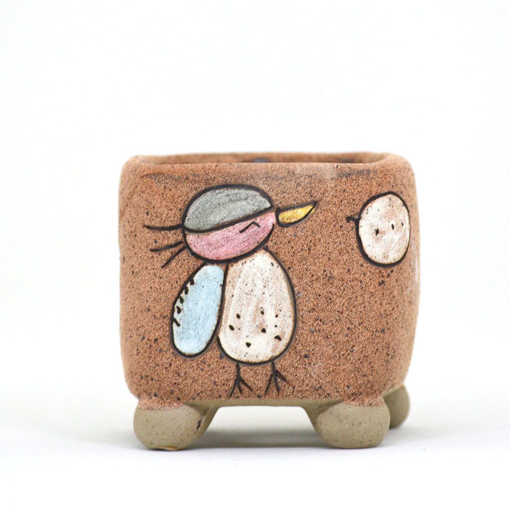 Cute Chatty Bird Ceramic Pot - myBageecha