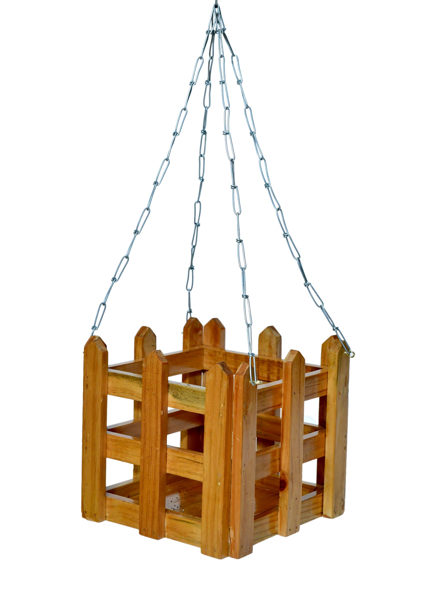 Hanging Fence Style Wooden Planter - myBageecha