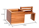 The Wooden Bench with Couple Figurine Planter