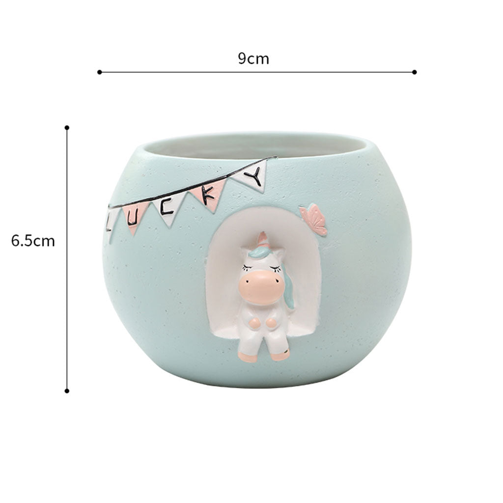 Cute Dreamy Unicorn Resin Succulent Pot - myBageecha