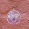 Floundering Magenta Real Dried Flower Necklace